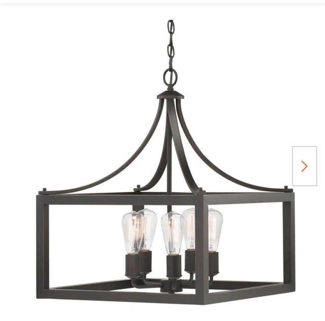 Rental store for 5-Light Chandelier  Black in Omaha NE