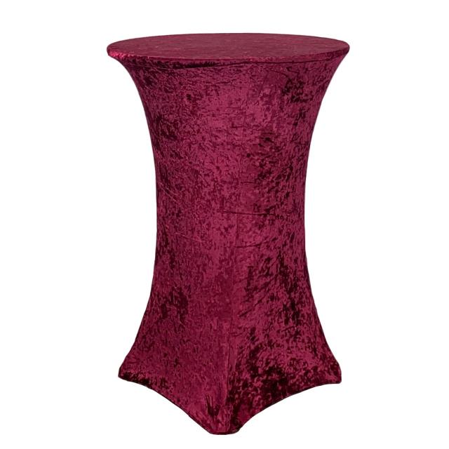 Rental store for Spandex Cocktail Cover Burgundy Velvet in Omaha NE